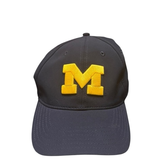 University Of Michigan Wolverines Navy Blue Top Of The World Hat Adjustable - Picture 1 of 5